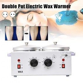 Chauffe Cire,220V 200W Réchauffeur de Pot de Cire avec Tiges 50Pcs,Ajustable Professionnelle Epilateur Machine de Chauffage P