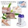 Épilation à la cire Chauffe Cire Roll Epilation Professionnelle, Appareil Chauffe Cire Epilation Pour Lépilation Des Jambes 