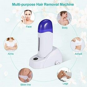 Machine À Rouleaux Machine À Rouleaux De Cire Doubles Cartouches, Instrument DÉpilation À La Cire Chauffante Pour Femmes Ou 