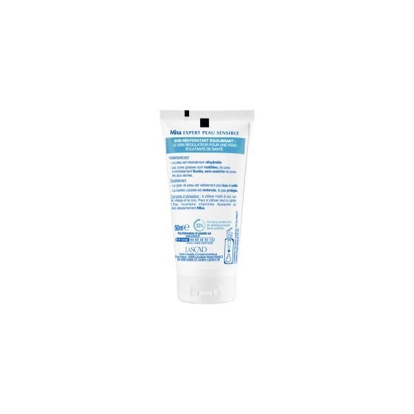 Mixa Expert Peau Sensible - Soin Réhydratant Equilibrant à lExtrait dAvoine + Cuivre Régulateur - 50 ml Crème Jour et Nuit