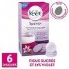 Veet SPAWAX - 6 Recharges de cire - Figue Sucrée et Lys Violet