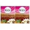 Veet Pot de cire orientale chaude, formule douce aux huiles essentielles - Lot de 2 x 250 ml