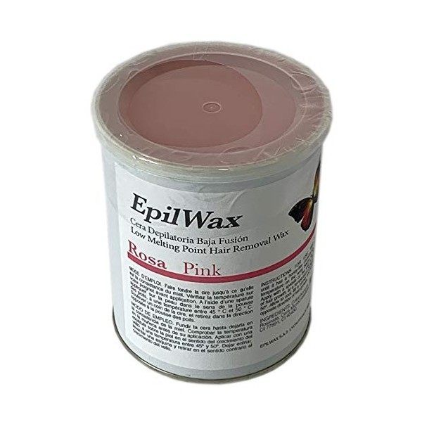 EpilWax Pot de Cire Pelable au Miel pour Épilation Sans Bandes - Cire Chaude Pelable Professionnelle - Pot de 800 ml