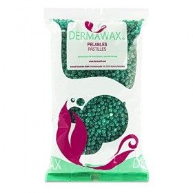 Dermawax Chlorophylle Pelables Cire Dure Cire Chaud Cire dépilatoire jetable sans bandes de cire pour lépilation, cire brési