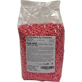 Perles de cire ROSE à épiler pelable PUREWAX By Purenail- sachet de 800gr+200gr GRATUIT, soit 1kg, TOP PROMO