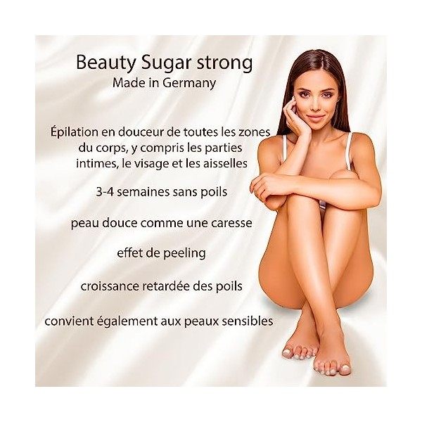 Beauty Sugar CAMOMILLE - Cires au sucre 600g - pâte pour doux, lépilation durable