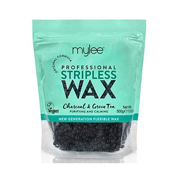 Perles de cire professionnelles Mylee 500g – Billes solides d’épilation sans bande, épilation sans douleur du corps entier, d