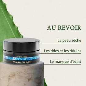 Crème Hydratante Visage Bio à l ACIDE HYALURONIQUE 50ml - Soins Visage Hydratants Anti Age - Creme Visage Jour + Nuit - Soin ...