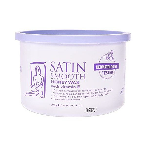 Satin Smooth Honey Wax with Vitamin E For Women 14 oz Wax