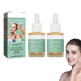 Advanced Collagen Boost Anti Aging Serum, Anti-Rides, Réduction des Rides, Raffermissement de la peau, Correction des Taches 
