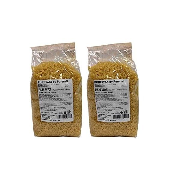 2 KG de Perles de cire à épiler pelable BLONDE MIEL, PUREWAX By Purenail, épilation sans bande - 2 X 1000gr, , TOP PROMO