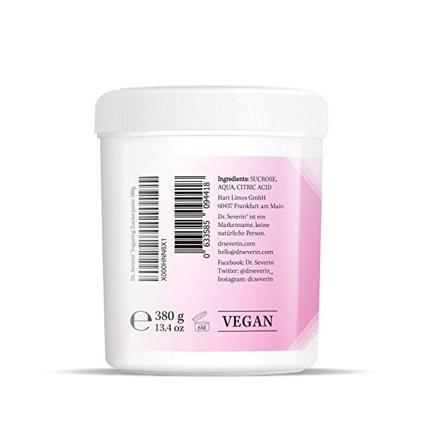 Dr. Severin® Sugaring Cire d’épilation au Sucre 380g