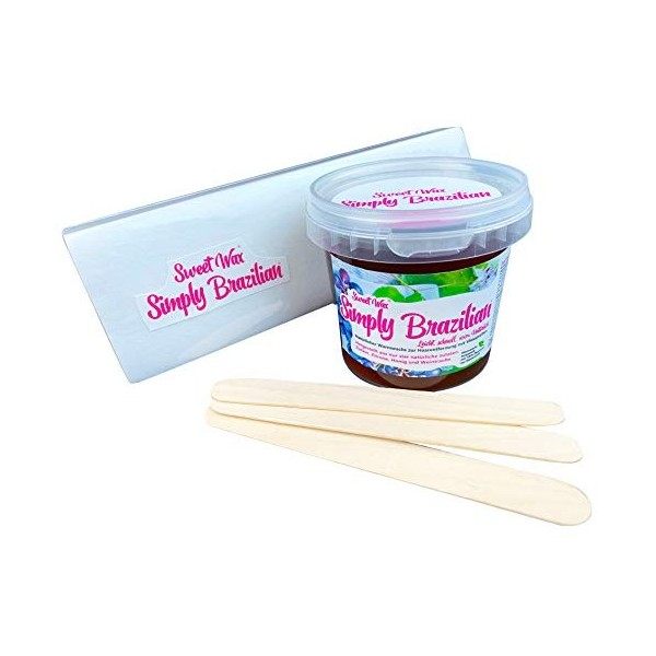 Sweet Wax Simply Brazilian Violet 439 g Cire naturelle à base de sucre, de miel, de citron et de raisin Pâte à sucre idéale p