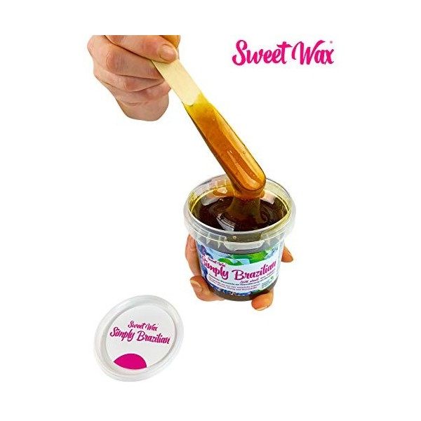 Sweet Wax Simply Brazilian Violet 439 g Cire naturelle à base de sucre, de miel, de citron et de raisin Pâte à sucre idéale p