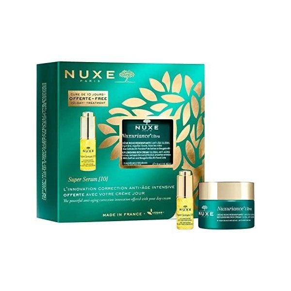 Nuxe Nuxuriance Ultra Crème Riche Redensifiante Anti-Âge Global 50 ml + Super Sérum [10] 5 ml Offert Crème Jour et Nuit