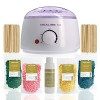 Kit Epilation Cire Chauffe - Professionnelle - Perles de Cire 1kg - Spatules - Huile Post Epilation - Epilation Maillot, Corp