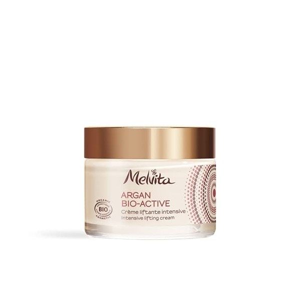 Melvita Crème Anti-âge Argan Bio Active Soin Naturel à 99% Certifiée Bio 50 ml, 1 Unité Crème Jour et Nuit
