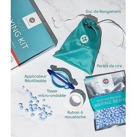 Cire Épilatoire Nez 50g – Cire Épilation Nez Sûre & Simple pour Usage à Domicile par Medi Grade – Kit Épilation Cire Complet 