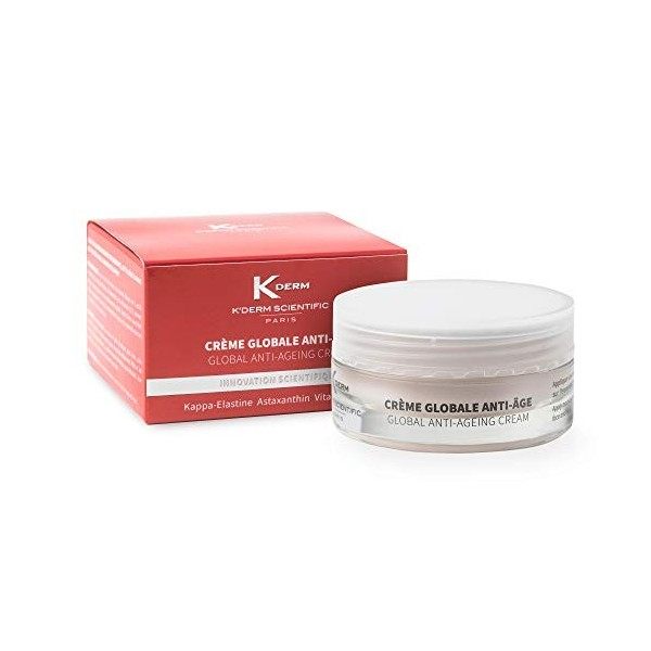 KDerm Scientific - Crème Globale Anti-Age - Soin Anti-Age à la Kappa-Elastine - Crème Anti-Rides Jour/Nuit - Soin du Visage ...