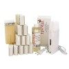 EpilWax Kit dÉpilation Royal Complet avec : chauffe cire professionnelle 12 Roll-On de cire 100 ml Blanche, 100 bandes épila