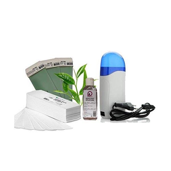 Kit EPILATION PRO | 1 Chauffe Cartouche de cire | + Cartouches de cire à épiler | +Bandes dépilation | +1 Huile Post Épilato