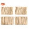 Bâtons de Cire en Bois,400 Pièces Épilation Cire à Sourcils Bâtons Applicateurs Jetable Bâtonnets dApplicateur De Cire En Bo