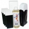 EpilWax - Kit dÉpilation Solo Complet pour l’Homme avec : chauffe cire epilation professionnelle - 4 Roll-On de cire epilati