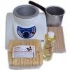 EPILWAX S.A.S - Kit DÉpilation Complet À La Cire Chaude Miel Cuve Cassolette Huile