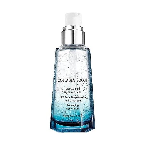 Serum Acide Hyaluronique Visage -KORAN Advanced Collagen Boost Sérum Anti-âge, Sérum Anti-âge Au Collagène Pour Le Visage, Sé