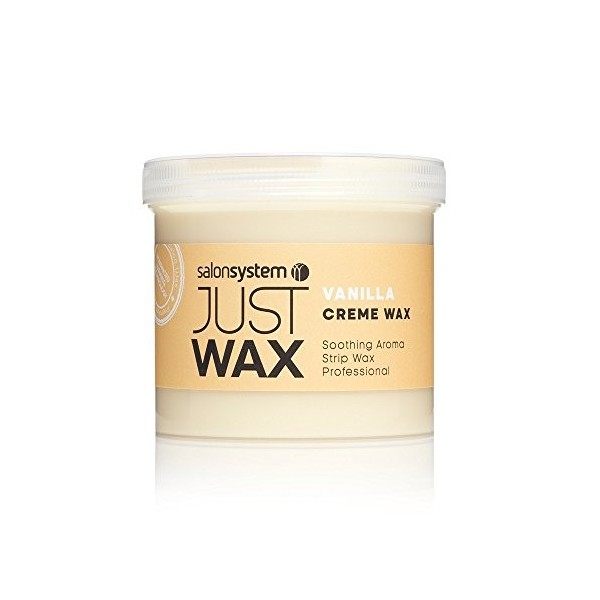 Salon System Just Wax Vanilla Cream Wax with An Intoxicating Aroma of Vanilla 450g