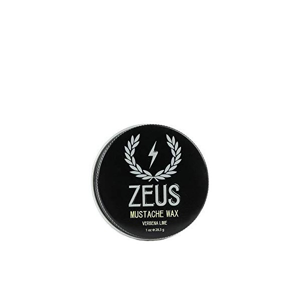 ZEUS Moustache Wax - 1 Oz - Tenue légère, cire revitalisante pour homme!  Célibataire 