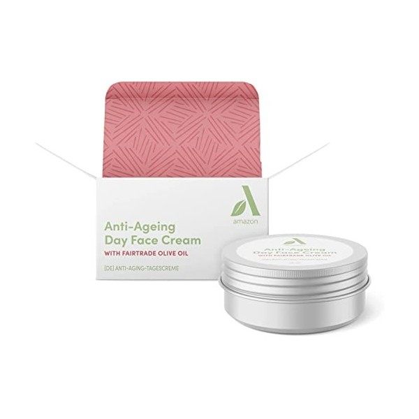 Amazon Aware Crème visage de jour anti-âge à lacide hyaluronique et à laloe vera bio, 50ml