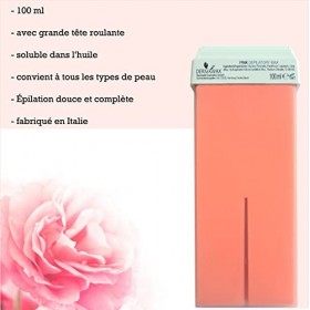 Dermawax Roll on TIO2 Rose Titanium - 6x 100 ml cartouches de cire dépilatoire - 100 ml chacune - Pour épilation à la cire ch