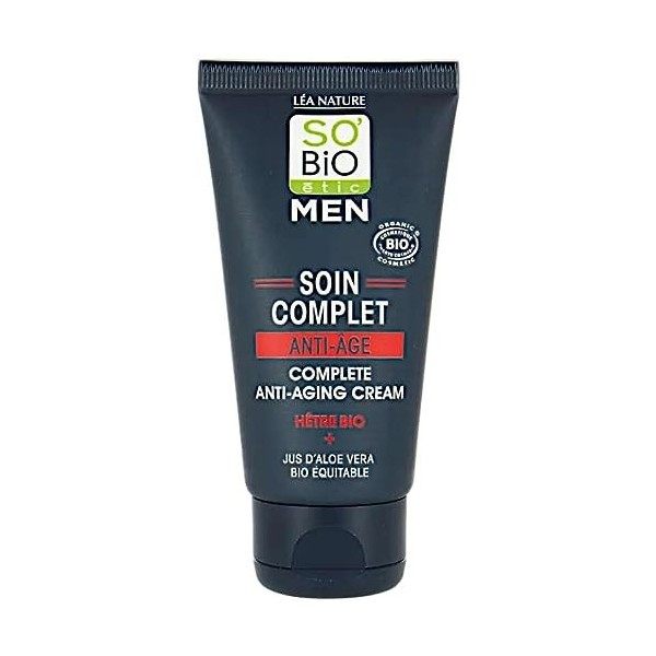 SoBio Étic Soin complet Anti-Âge, Hêtre Bio 50 ml Crème Jour et Nuit