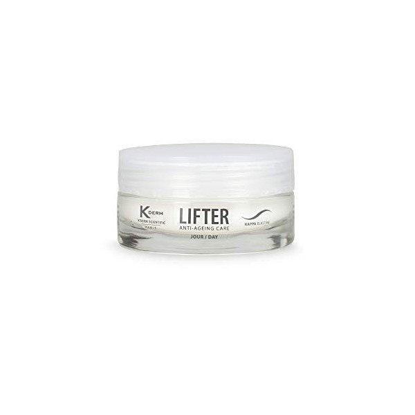 KDERM - Lifter Jour - Soin Anti-Age aux Bio-Peptides de Kappa-Elastine - Crème de Jour Anti-Rides - Soin du Visage - Pot - 50...