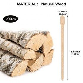 Bâton de Cire,Bâtonnets Applicateurs de Cire,Spatules à Cires,Spatules Épilation en Bois,Cire de Nez Baguette,Spatule en Bois