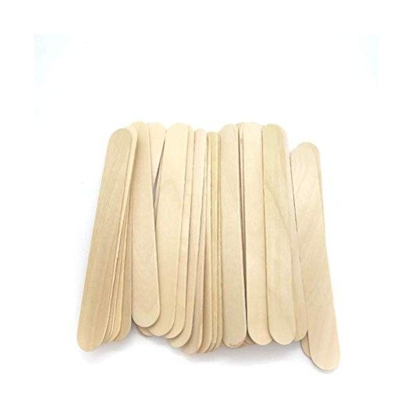 Lot de 100 spatules en Bois Non stériles pour Usage Externe 2 cm x 15 cm