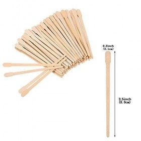 Spatules à Cires - 200 Spatule Application Cire Chaude, Spatules Épilation en Bois, Spatule Cire Chaude,Spatule Jetable, Bâto
