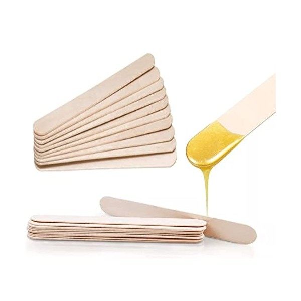 Spatule Bois Epilation,Spatule à Cire,Batonnet Cire Epilation,Spatule Cire Epilation,Spatule De Cire Bâtonnets dApplicateur 