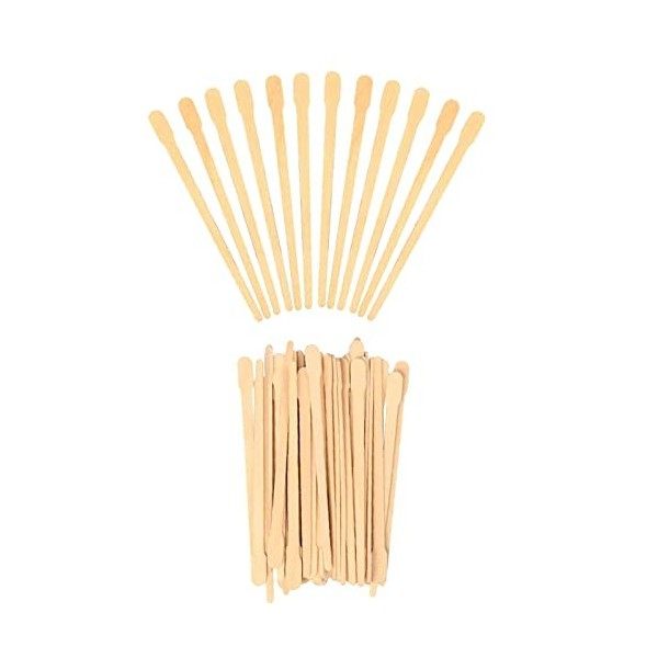 Spatule Bois Epilation,Spatule à Cire,Batonnet Cire Epilation,Spatule Cire Epilation,Spatule De Cire Bâtonnets dApplicateur 