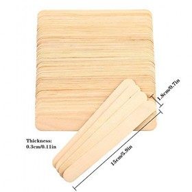 moinkerin 100 Pièces Spatule Bois Epilation Spatule Cire Epilation Spatule Epilation pour Épilation à la Cire
