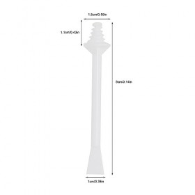 MIVAIUN 100 Pièces Applicateurs de Cire de Nez, Cire de Nez Baguette, Bâtonnets d’Épilation Nasale à Deux Extrémités, Bâtons 