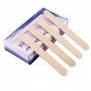 Bâtons De Cire Baton Epilatoire Jetable,Spatules à Cires,Spatule Bois pour Cire,100 pièces, 1.8cm*15cm, pour lépilation à la