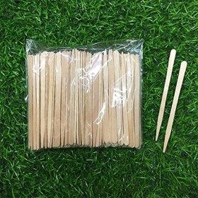 JIHUOO 500 Pièces Spatules de Cire en Bois Bâtons de Cire pour Épilation Cire à Sourcils Bâtons Applicateurs