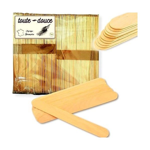 Lot, 100 Pcs. Spatule Application Cire Chaude Pour Epilation Complet, Bâtonnets En Bois Pour Appliquer Les Cires Dépilatoire.