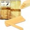 Lot, 100 Pcs. Spatule Application Cire Chaude Pour Epilation Complet, Bâtonnets En Bois Pour Appliquer Les Cires Dépilatoire.