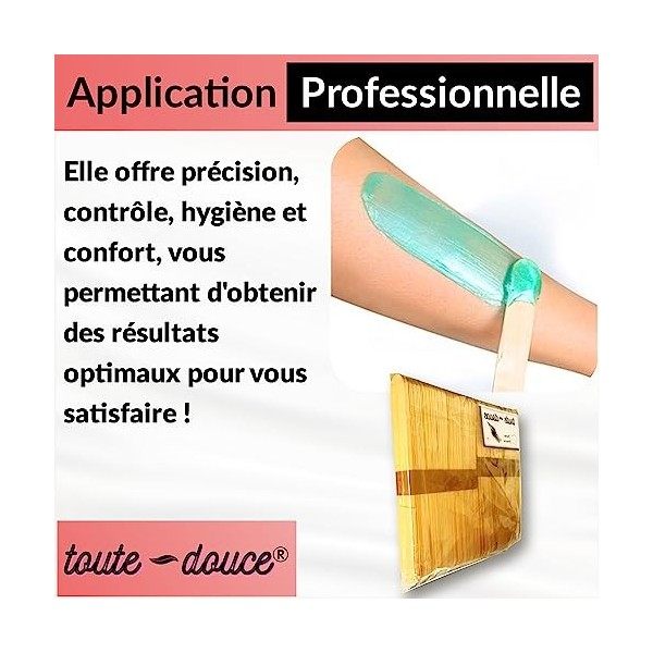 Lot, 100 Pcs. Spatule Application Cire Chaude Pour Epilation Complet, Bâtonnets En Bois Pour Appliquer Les Cires Dépilatoire.