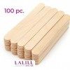 LALILL Spatule Cire Epilation 100 Pièces - Batonnet en Bois Longueur 15 cm - Spatule en Bois pour épilation - Bâtonnets pour 