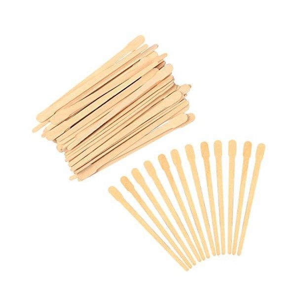 Matogle Lot de 600 spatules en bois pour épilation à la cire - Bâtonnets en bois pour bricolage - Bâtonnets de cire en bois p