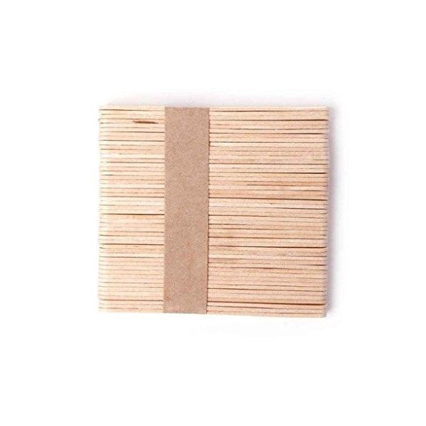 ELENXS Kit de bâtons de Bambou jetables en Bois de Spatule de Spatule en Bois de 1Set / 50PCS